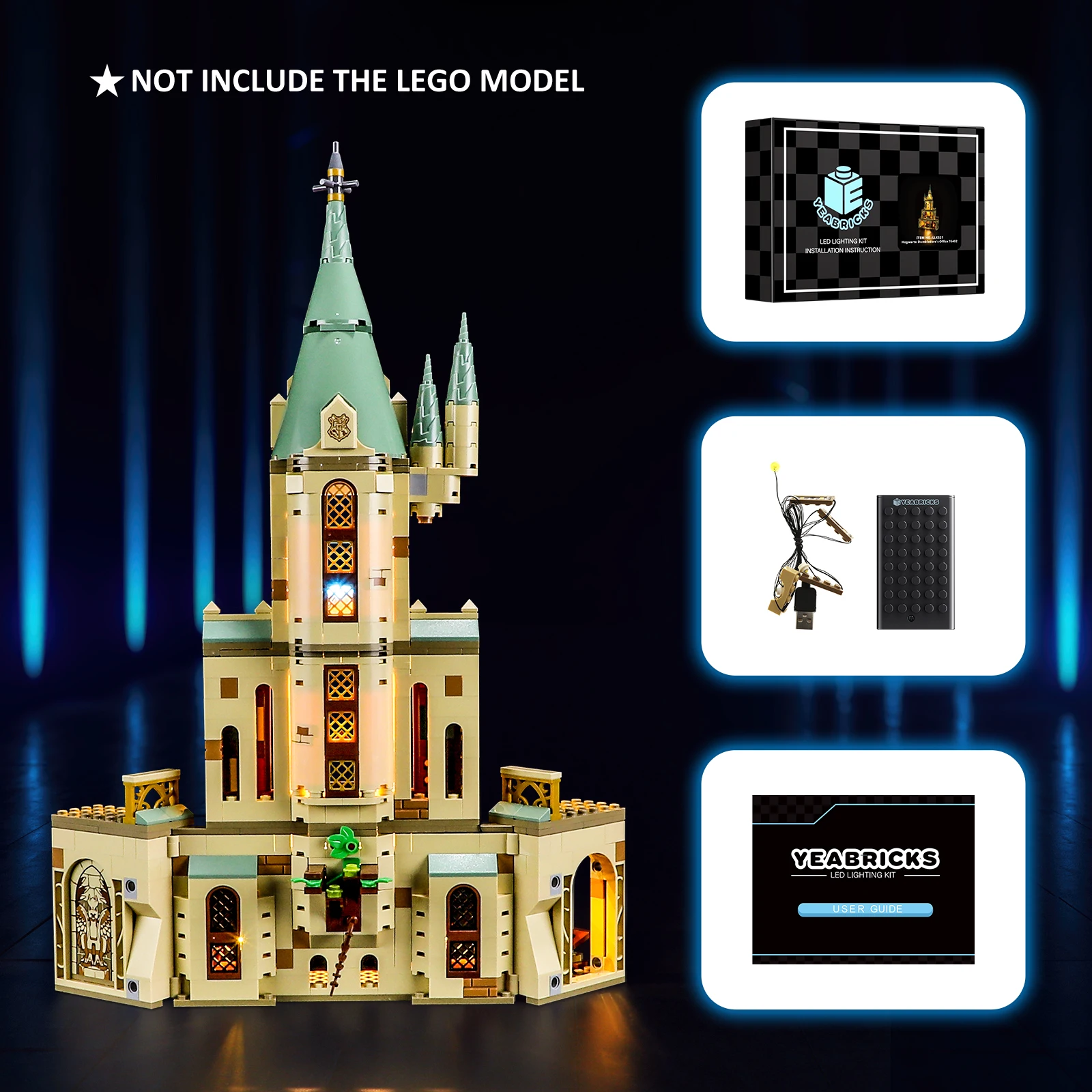 Lightaling Led Light Kit Per 76402 Building Blocks Set (Non Includere Il Modello) Giocattoli In Mattoni Per Bambini