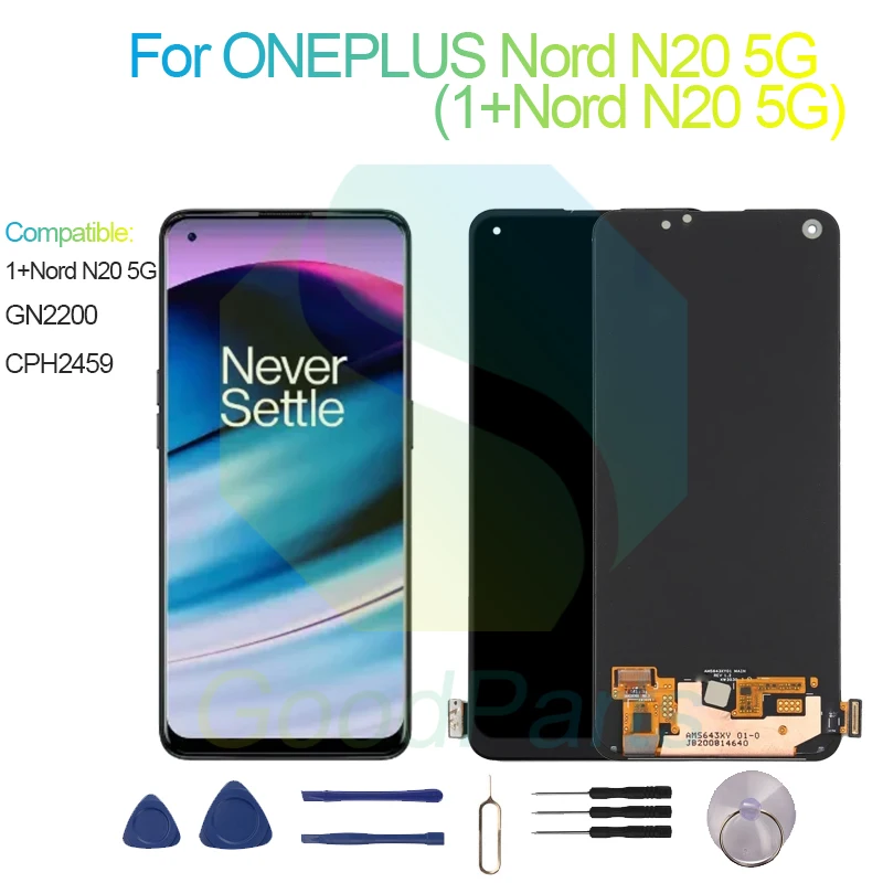 Per Oneplus Nord N20 5G Schermo Lcd 6.43 "Gn2200, Cph2459 1 + Nord N20 5G Touch Digitizer Assembly Sostituzione