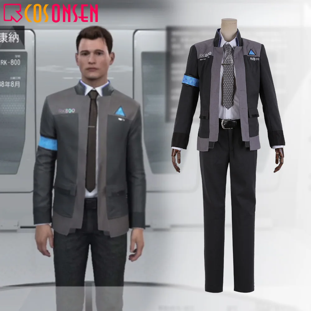 Detroit Diventa Human Connor Rk800 Agente Vestito Uniforme Costume Cosplay Cosplay226 Personalizza Made