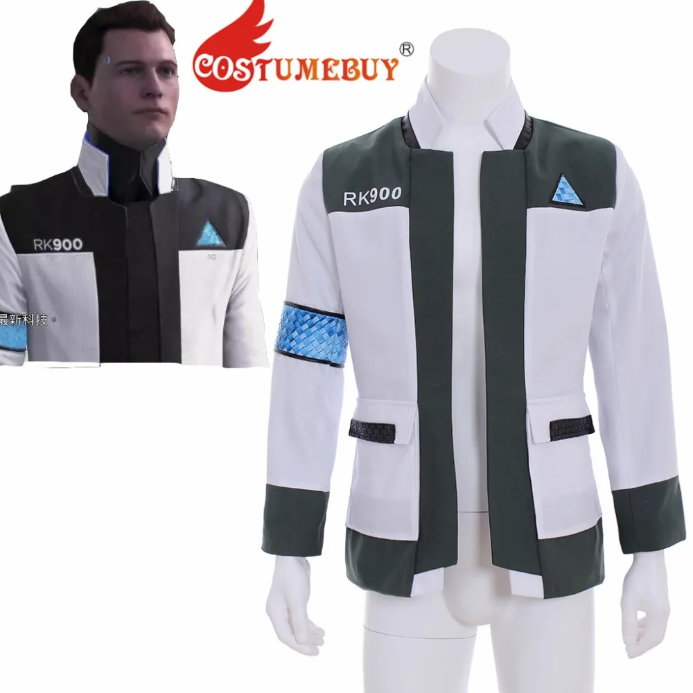 Costumebuy Game Game Detroit: Diventa Human Cosplay Jacket Top Adult Mens Rk900 Cosplay Costume Jacket L320