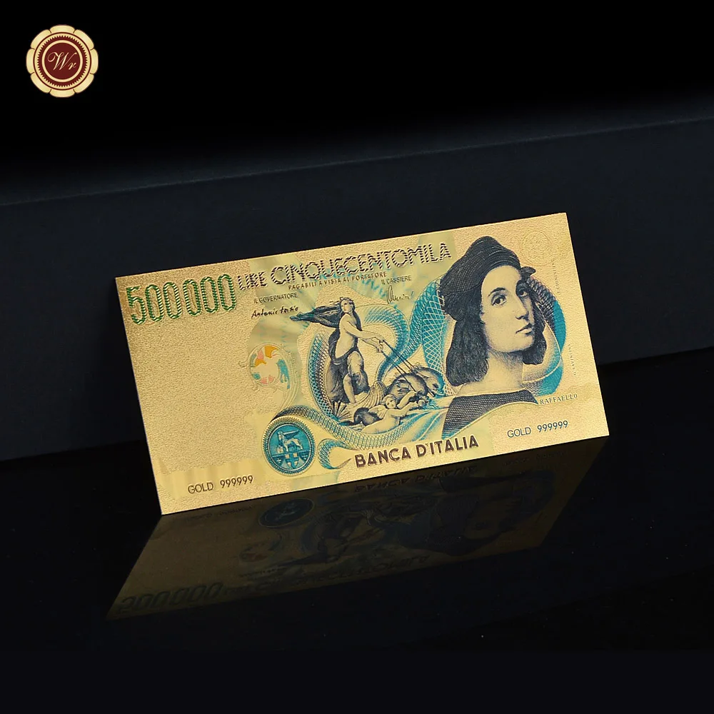 Banconota Placcata Oro Wr Italia 500 Mille Corone Euro Banconote Finte Banconote Banconote Prop Collezione Di Denaro Piccoli Regali Dropshipping