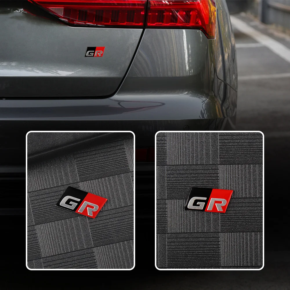 3D Alluminio Gr Sport Badge Auto Interior Sticker Body Trunk Deccoration Per Toyota Trd Yaris Aygo Land Cruiser Corolla Avensis