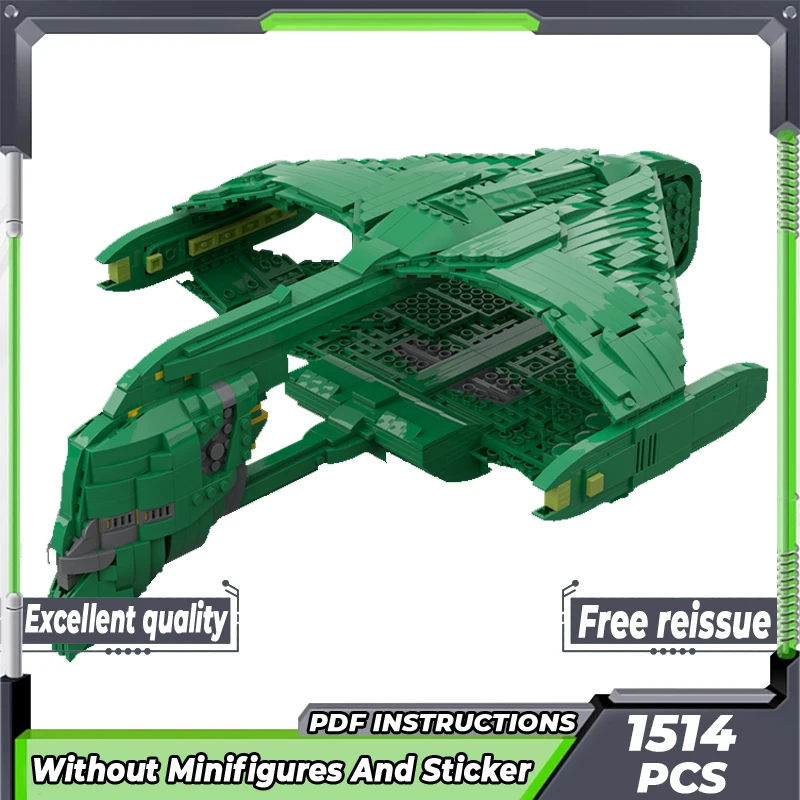 Moc Building Bricks Star Movie Model War Bird Class Starship Technology Blocchi Modulari Regalo Giocattoli Di Natale Set Fai Da Te Assemblaggio