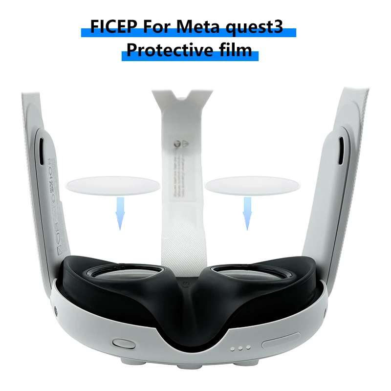 Ficep Vr Lens Film Per Meta Quest 3 Lens Protector Anti-Scratch Vr Headset Helmet Lens Film Accessori