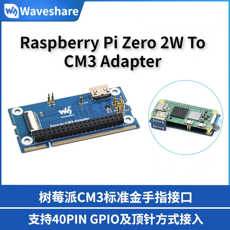 Raspberry Pi Zero 2W A Cm3 Adattatore Soluzione Alternativa Per Raspberry Pi Cm3 / Cm3 + Facile Da Installare Zero-To-Cm3-Adapter