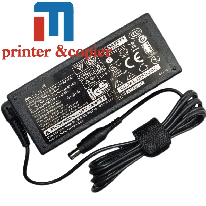 Alimentatore Per Caricabatterie Adattatore Ca Per Epson V500 V550 V600 V700 V750 V800 V850 3170 4180 4490 4990 Gt1500 Gt2500 Ds510 Ds520 Ds560