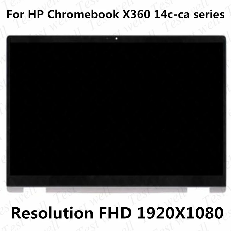 Gruppo Digitalizzatore Touchscreen Lcd 14''Fhd 1080P Con Cornice Per Chromebook Hp X360 14C-Ca 14C-Ca0053Dx 14C-Ca0259Ng 14C-Ca0259Ng