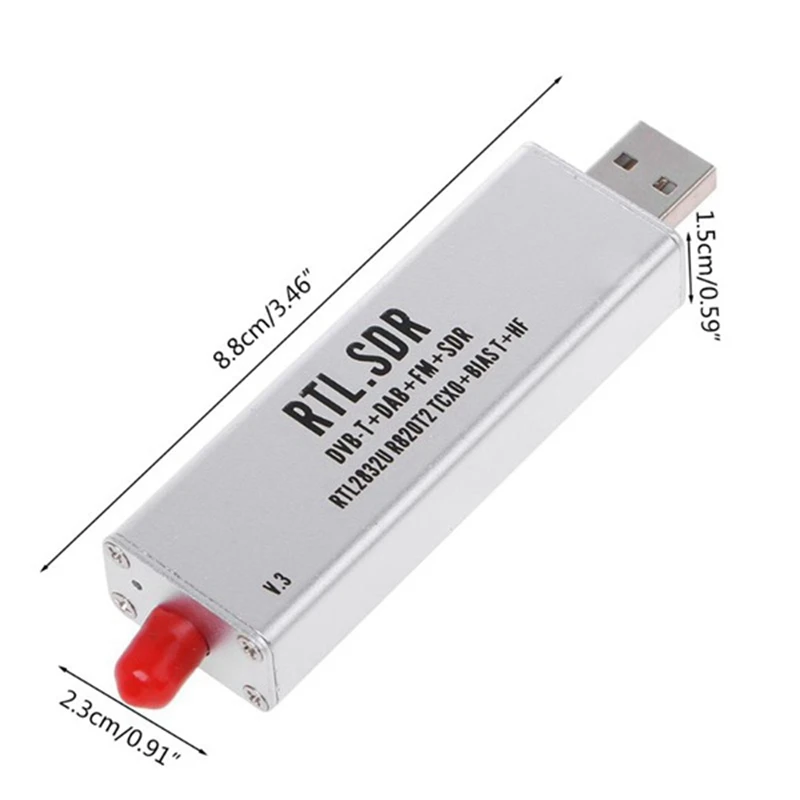 Per Rtl-Sdr Blog Rtl Sdr V3 0.1Mhz-1.7Ghz Rtl-Sdr V3 Rtl2832U 1Ppm Tcxo Hf Biast Sma Software Definito Radio