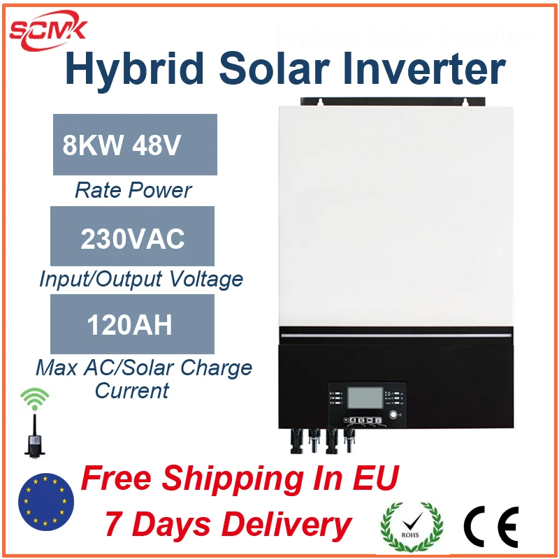 Axpert 8Kw Inverter Solare Wechselrichter 8Kw Off Grid Hybrid Home Solar System Consegna Veloce