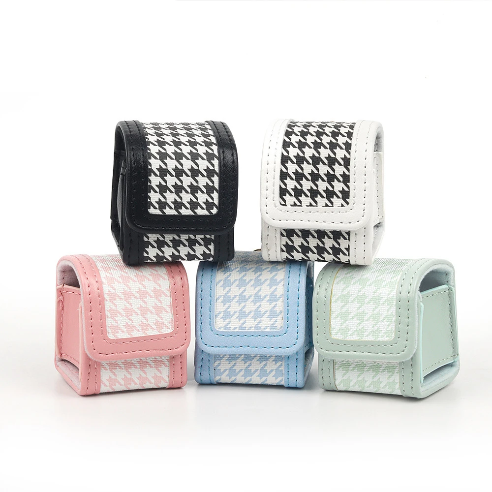 Per Instax Pal Plaid Portable Digital Product Organizer Bag Pu