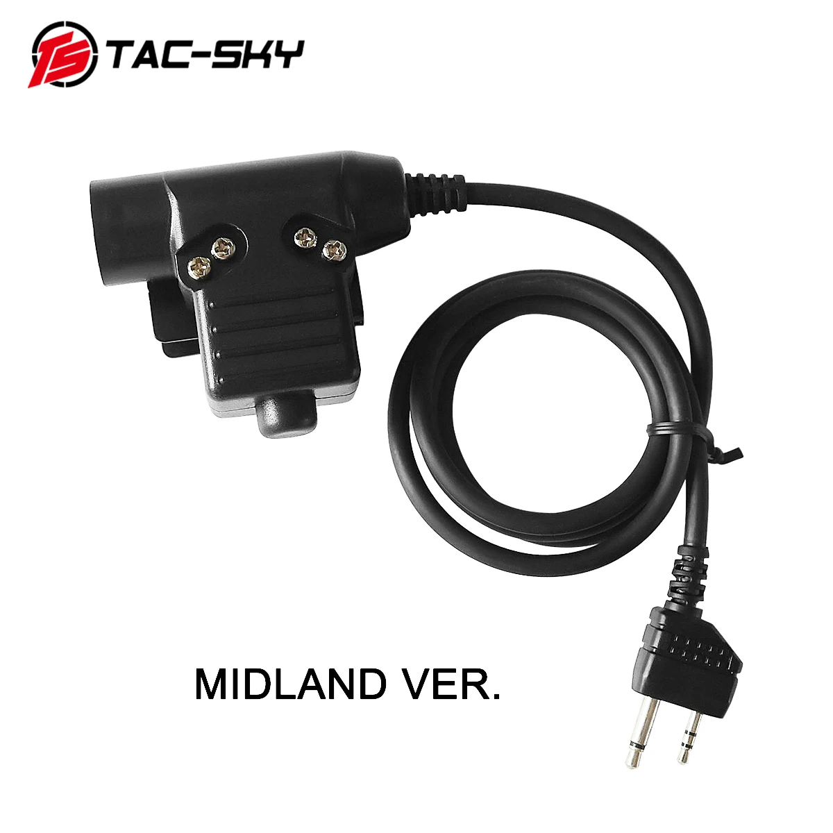 Tac-Sky Outdoor Airsoft Sports Hunting Tactical Headset Adattatore Militare Ptt U94 Ptt Per Midland Plug
