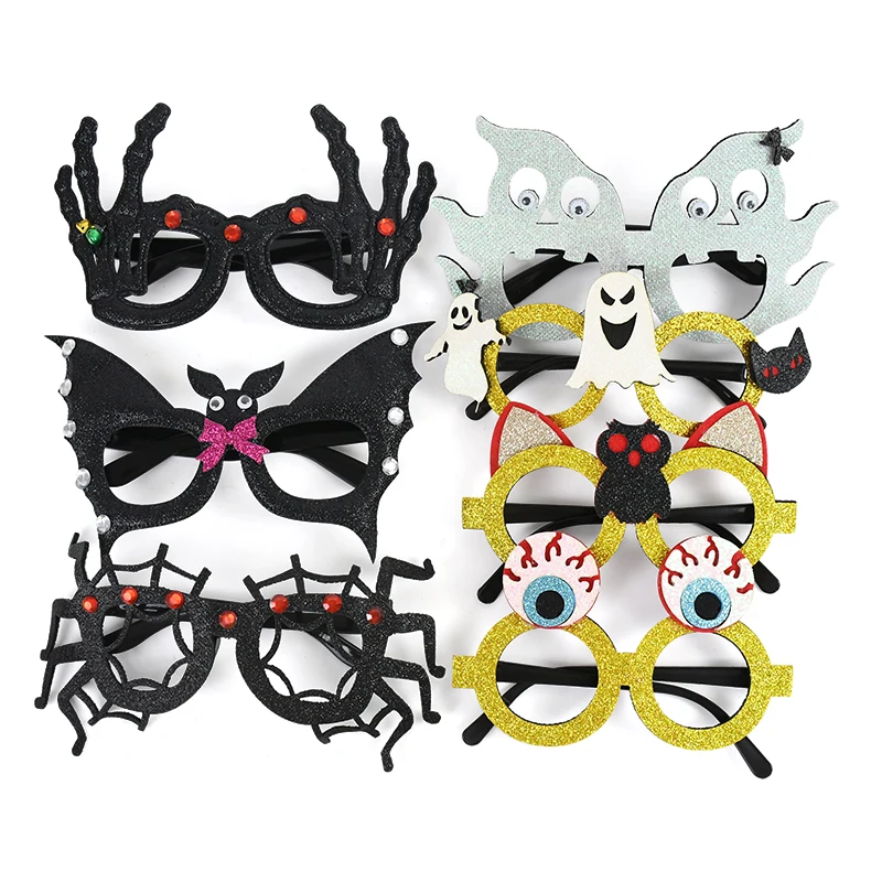 Halloween Party Dress Occhiali Spider Ghost Eye Glasses Accessori Divertenti Novità Costume Party Glasses Forniture Per La Decorazione Di Eventi