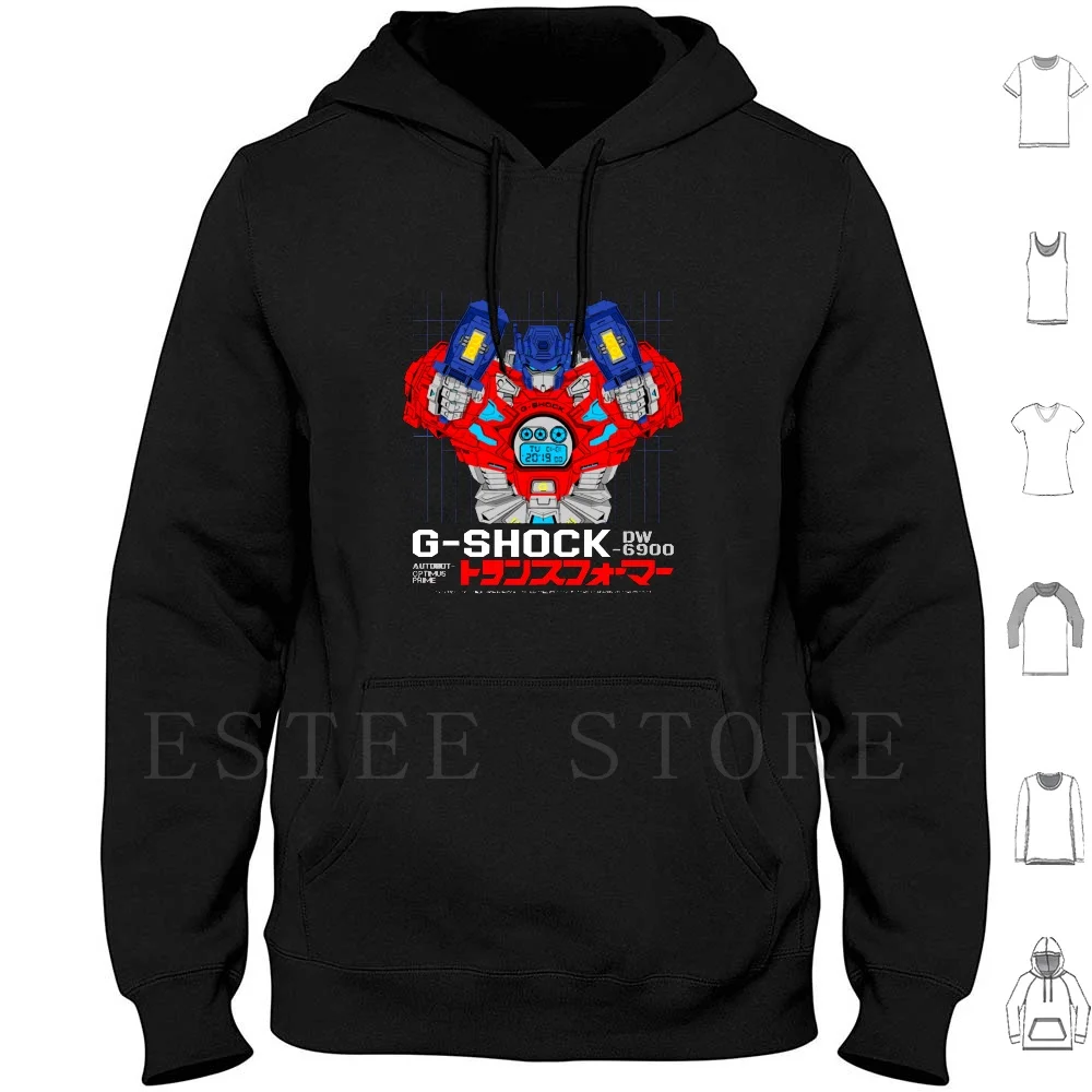 X Felpe Con Cappuccio Autobots Cybertron Decepticons G Shock Hypebeast Robot Streetwear G Shock Frogman