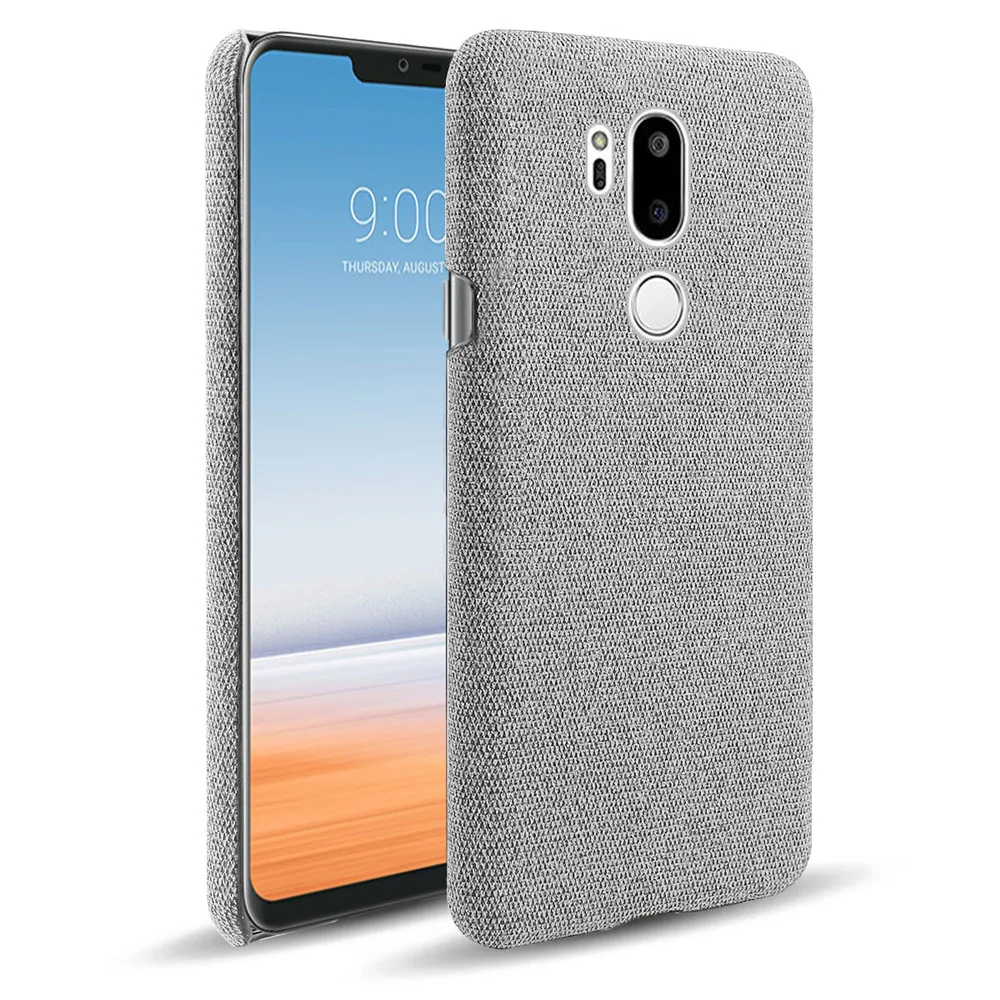 Custodie In Tessuto Per Lg G7 Thinq Custodia Sottile Retro Panno Copertina Rigida Per Lg G7 6.1 "Lm-G710, Lm-G710N, Lm-G710Vm, G710, Sm-G710 Coque