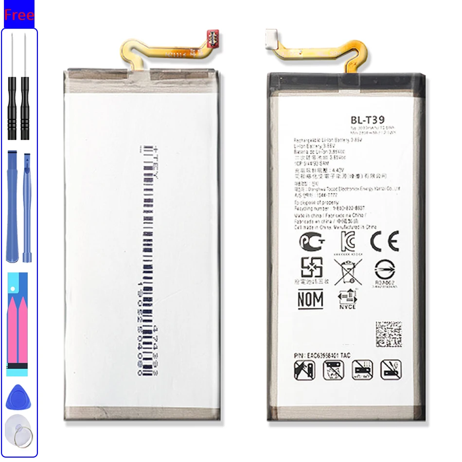 Batteria Bl-T39 Per Lg G7 G7 + G7Thinq Lm G710 Thinq G710 Q7 + Lmq610 Bl T39 Telefono Cellulare Bateria + Strumento Gratuito
