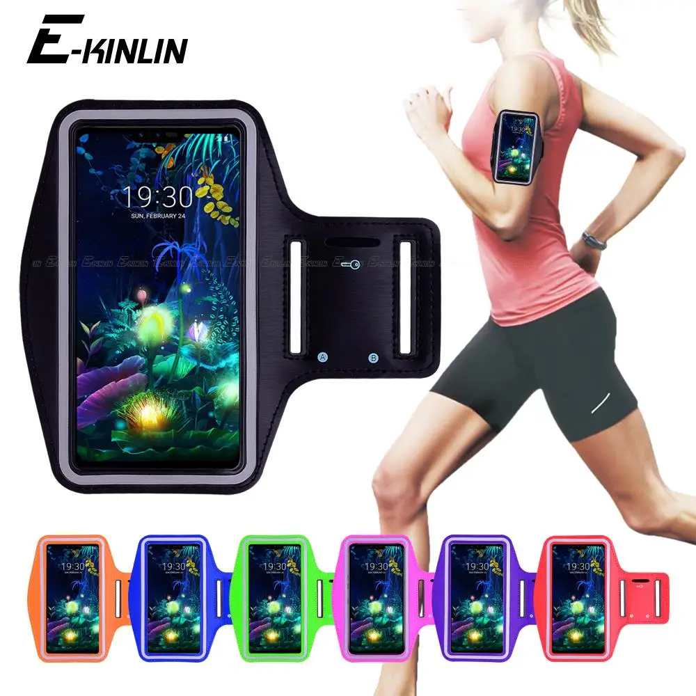 Running Gym Cycling Sport Phone Cover Per Lg Velvet V60 V50 V50S V40 V35 V30S V30 V20 V10 G8 G8S G8X G7 Plus Thinq Arm Band Case