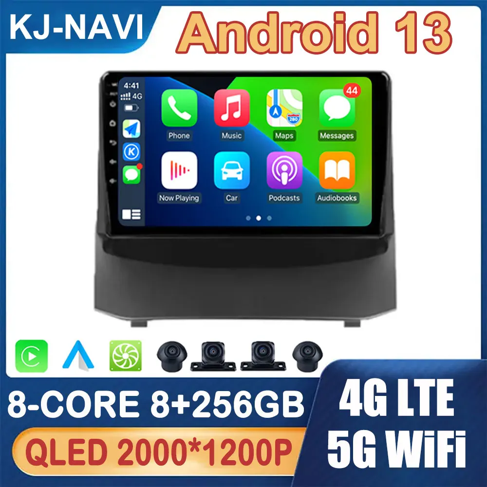 Navigazione Gps Android 13 Per Ford Fiesta Mk6 2008 - 2019 Autoradio Lettore Video Multimediale Unità Principale Bluetooth No 2 Din Dvd