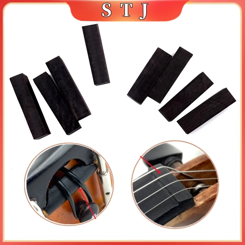5 Pz Viola Dado Indonesiano Grado A Ebano Legno Viola Sella Viola Raccordi Parti Accessori