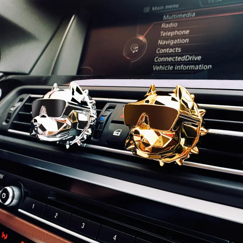 Creativo Bulldog Diffusore Car Decor Prezzo Di Fabbrica Bulldog Car Profumo Fragranza Clip Auto Vent Deodorante Profumo Parfum