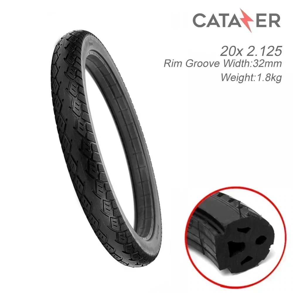 20 X2.125 Veicolo Elettrico Pneumatico Solido 20 Pollici Pneumatico Solido Bici Elettrica Tubeless Pneumatico Solido Gocart Caster Pneumatico