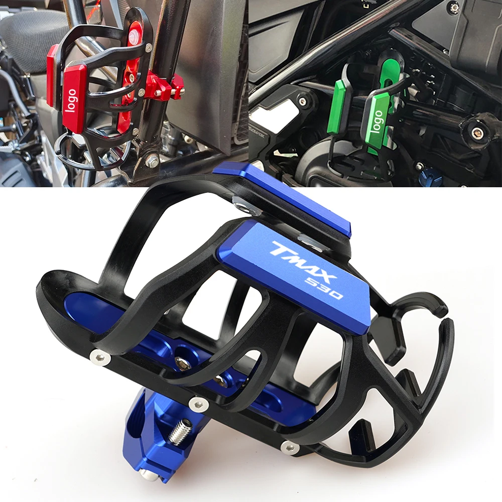 Logo Per Yamaha Tmax 530 560 Tmax530 Tmax560 Portabicchieri Moto Water Drink Sdand Coffee Beverage Bottle Cage Mount Parts 2023 Nuovo