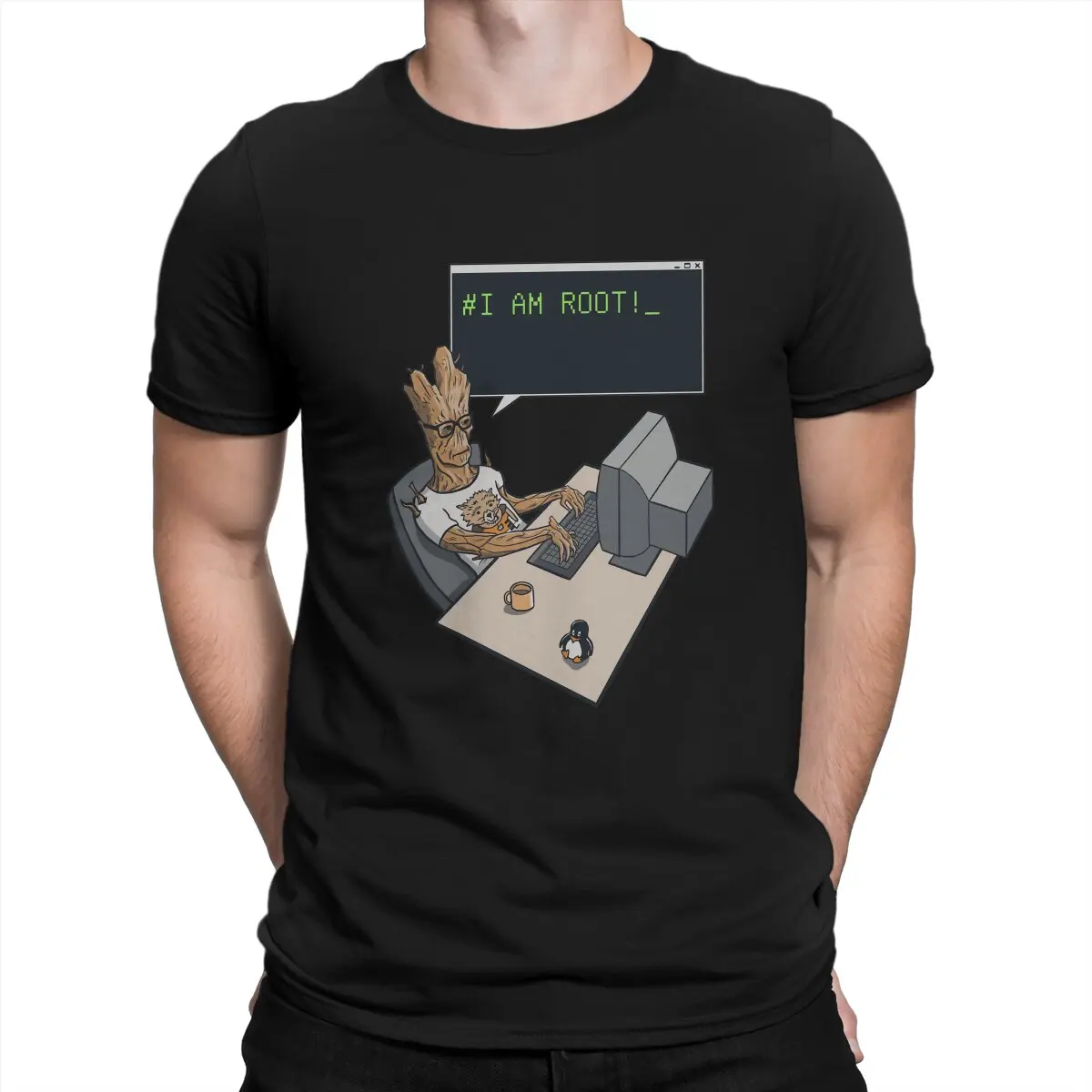 Kali Linux Root Programmer Programmazione Computer Code I Am Root Tshirt Graphic Men Vintage Homme Summer Clothing Fibra Tshirt