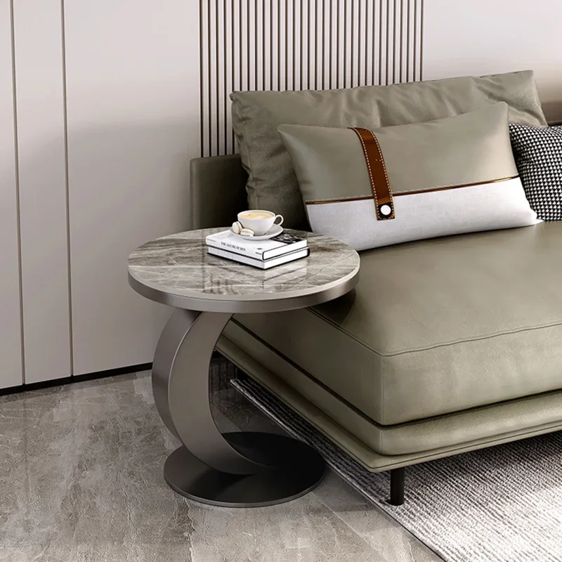 Nordic Luxury Side Table Desk Soggiorno Writing Work Computer Table Small Round Tavolino Da Salotto Mobili Da Balcone