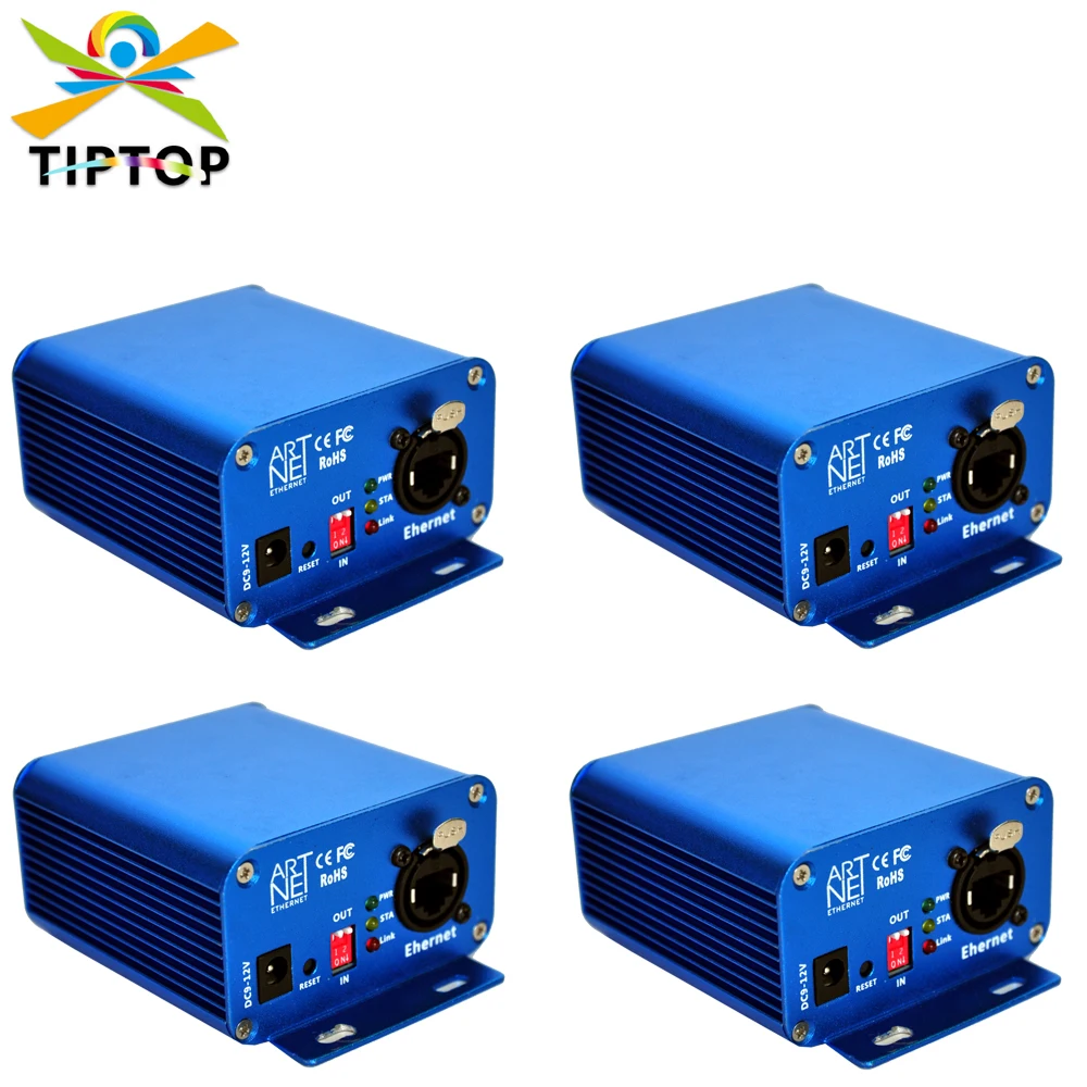 Tiptop 3 5 Pin Xlr Stage Light Arnet Dmx Convertitore Di Trasmissione Del Segnale Blu Computer Dmx Controller Touch Tiger Ma Pearl Madrix