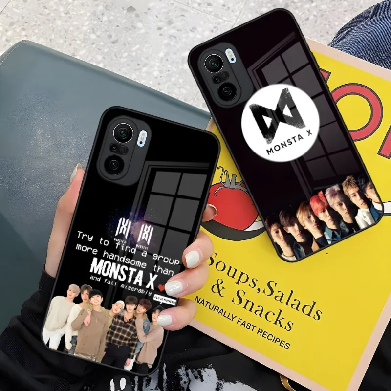 Custodia Per Telefono Kpop Monsta X Per Xiaomi 12 13 X Redmi Note 11 10 S T Lite Pro Poco M4 X3 Glass