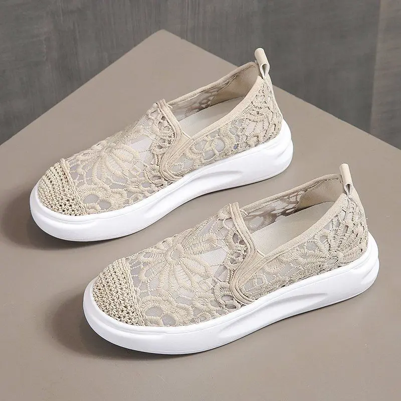 Scarpe Da Donna Mesh Traspirante Wedge Calzature Da Donna Trasparente Off White Clear Spring 39 Coreano Nuovo In Urban Offre Spedizione Gratuita