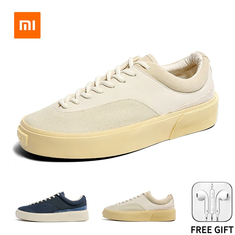 Xiaomi Youpin Men Vulcanize Shoes Scarpe Di Tela Sneakers Da Uomo Spedizione Gratuita 2023 Sneaker Casual Off White Low Top Vendita Confortevole
