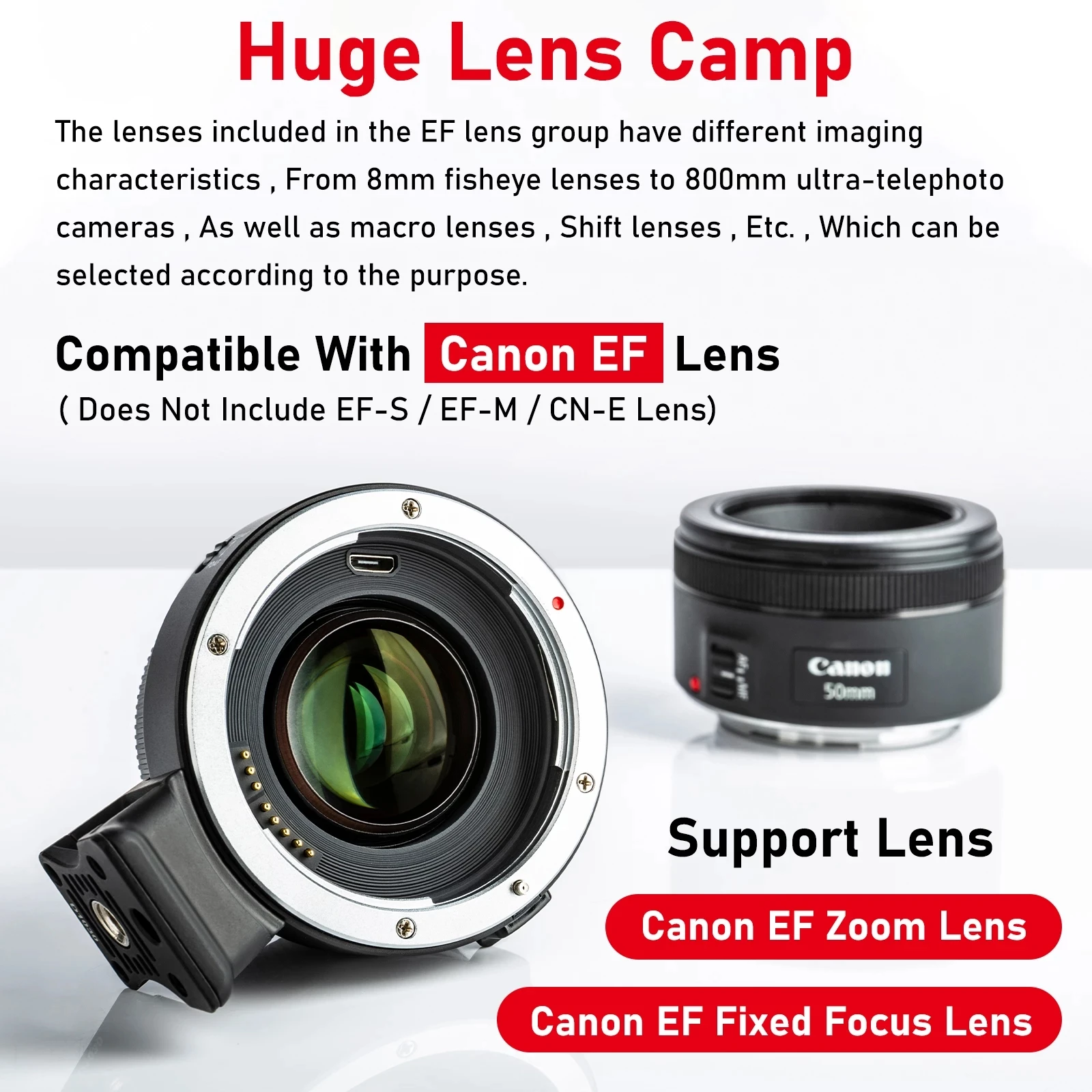 Viltrox Ef-E Ii Lens Adapter Ring Auto Focus Reducer Speed Booster 0.71X For Canon Ef Lens To Sony E Mount Camera A9 A7Rii A6400