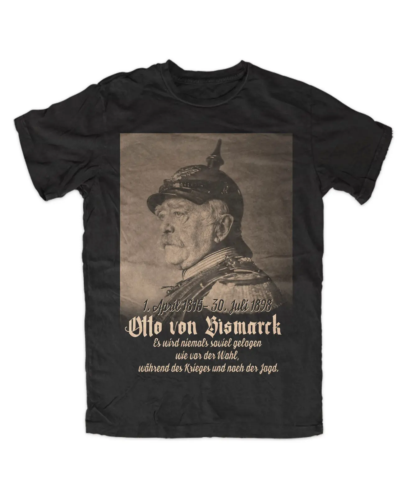 Otto Von Bisbisk Premium T-Shirt Black Quoted Cult Militaria Germany