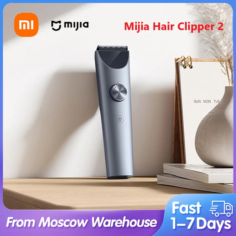 Xiaomi Mijia Hair Clipper 2 Hair Trimmer Professional Beard Cut Machin Ipx7 Waterproof Wireless Haircut Machine Mijia Clipper 2