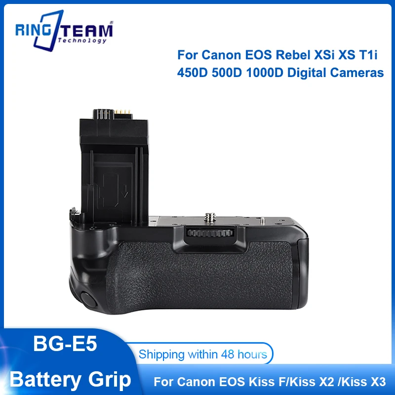 Bg-E5 Battery Grip Bge5 Per Canon Eos Rebel Xsi Xs T1I 450D 500D 1000D Fotocamere Digitali Vertical Battery Grip Pack Holder Camera