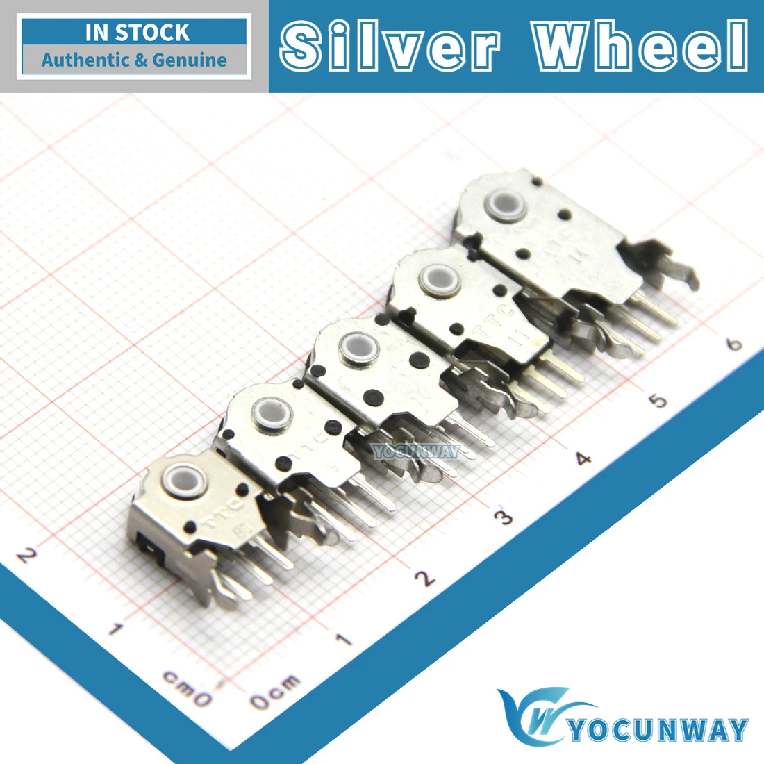 Nuovo Autentico Originale Ttc 8/9/10/11/14Mm Rotary Mouse Scroll Silver Wheel Encoder 24 Milioni Di Forza Per Pc Mouse Core
