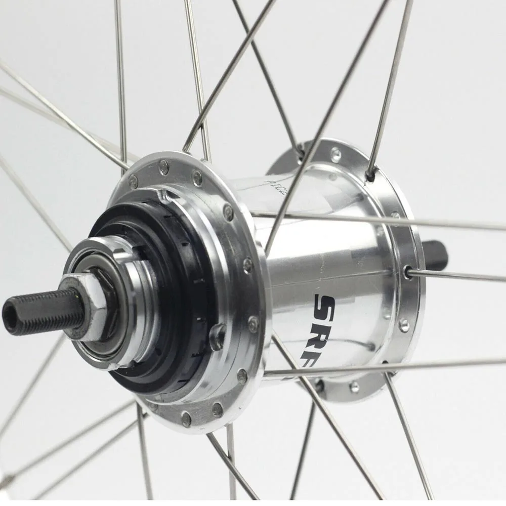 Set Di Ruote Bici Silverock Anteriore Posteriore 5 Velocità 16X1 3/8 "349 Kinlin Nbr Ruote Per Cerchioni Per Ruote Bici Pieghevoli Brompton 3Sixty