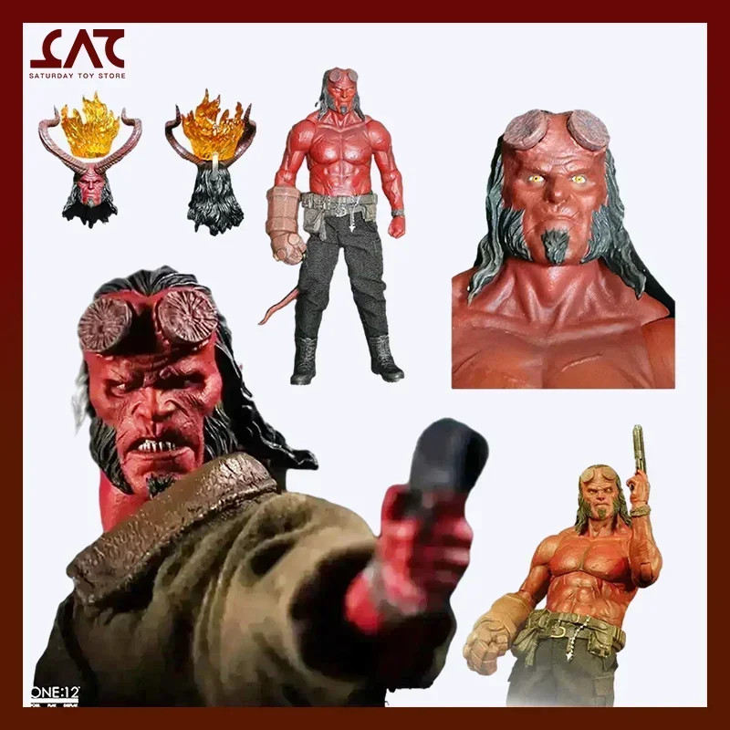 Originale Mezco One:12 Marvel Hellboy 2019 Anime Figurine Action Figure Collection Figure Collection Model Toys Doll Kid Gifts
