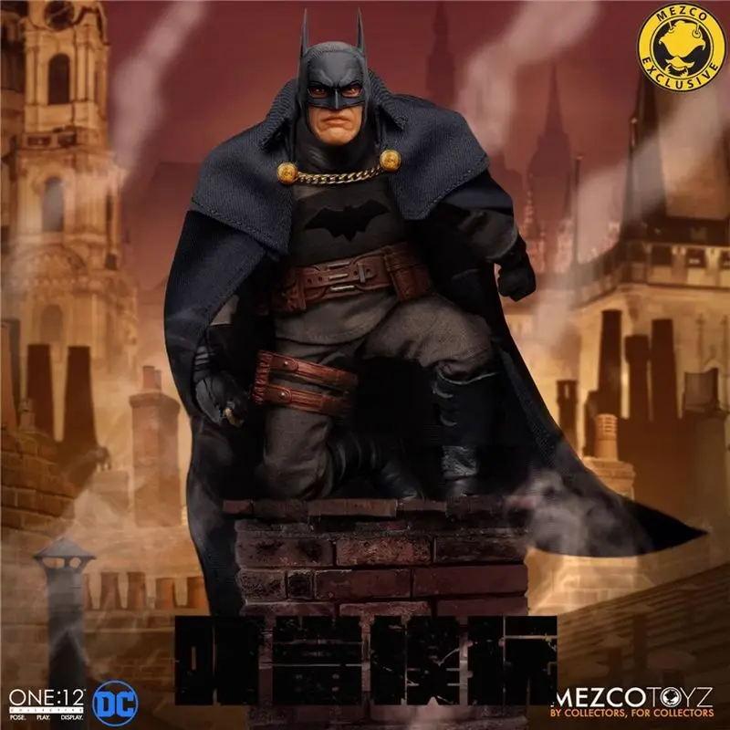 In Magazzino Mezco Batman Toys Dc Gotham By Gaslight Batman Anime Action Figure Statue Dolls Collection Regali Per Bambini