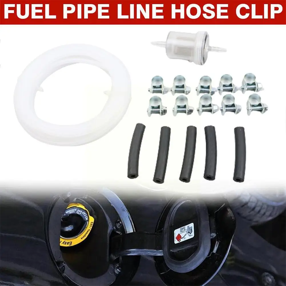 4Mm Car Transparent Fuel Oil Pipe Hose Line Kit Dedicated Tube Replacement 89031118 Fit For Webasto Eberspacher Heater W6W0