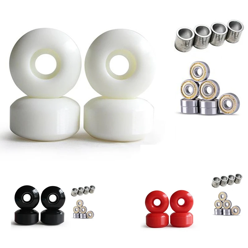 4 Pezzi Skateboard Longboard Ruote 52Mm 95A Road Skate Pro Action Motion Wheels Con 8 Pezzi Abec-11Seal Cuscinetto