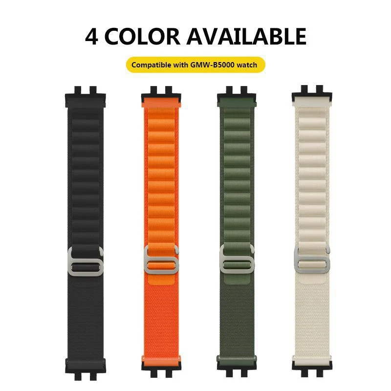 Wtitech Alpine Loop Cinturino Di Ricambio Cinturino In Nylon Per Smartwatch G-Shock Gmw-B5000