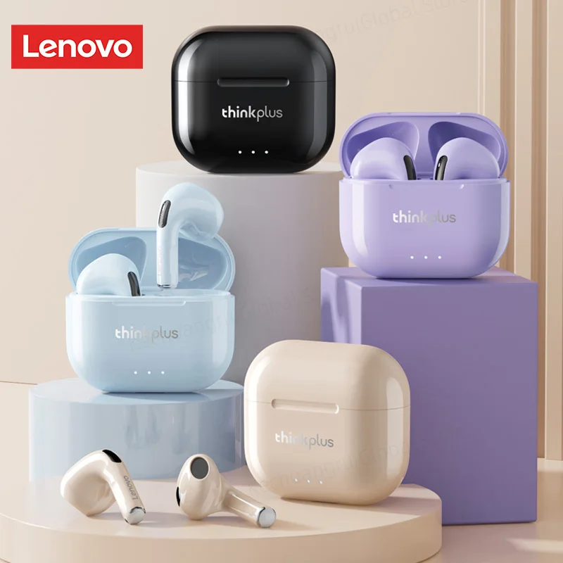 Auricolari Lenovo Lp40 Ii Auricolari Originali Lp40 Plus Tws Wireless Bluetooth 5.3 Cuffie Sport Riduzione Del Rumore Touch Control Auricolari