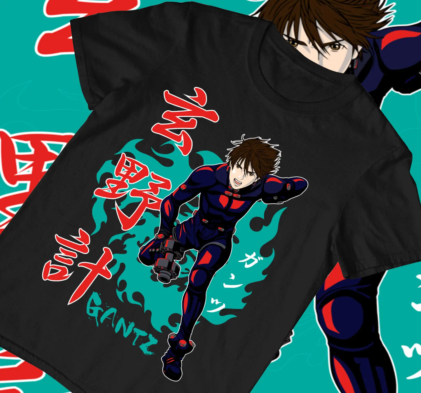 Kei, Kurono,Gantz,Anime,Reika,Kato,Masaru,Alien,Team Tokyo, Nuova Maglietta A Maniche Lunghe