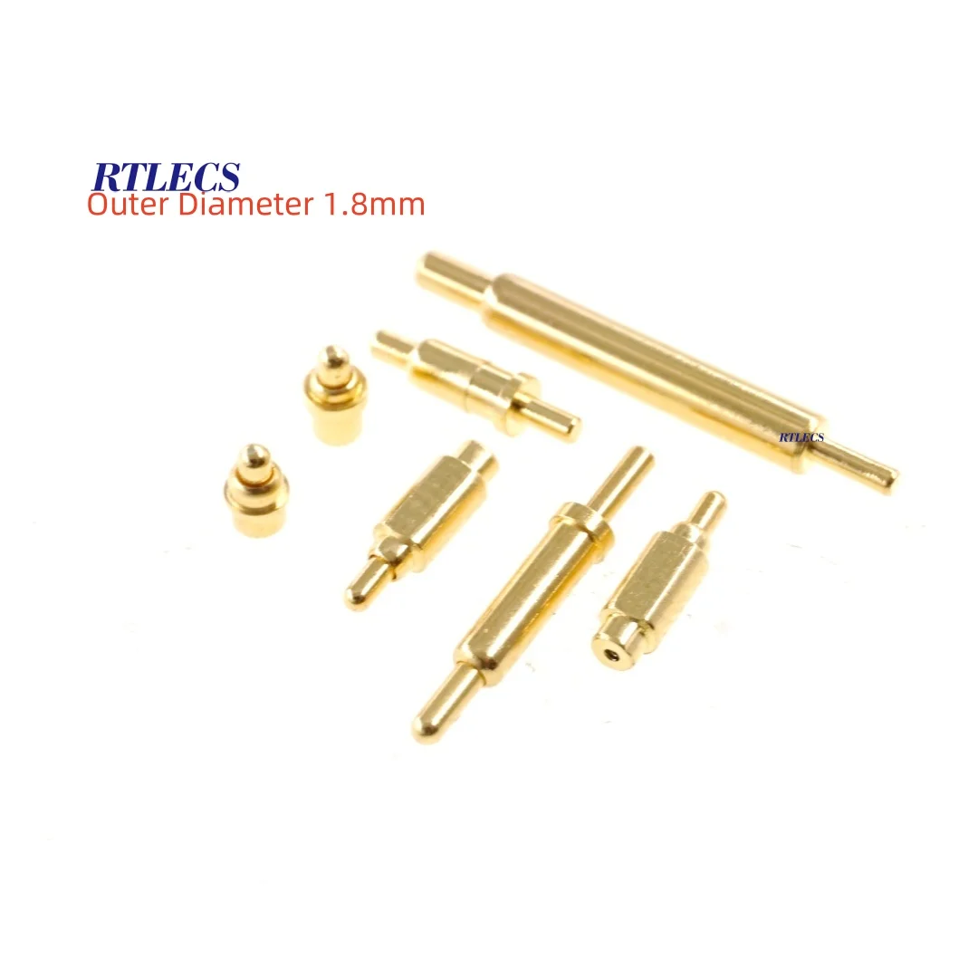 5 20 Pz Diametro Esterno 1.6 1.7 1.8 Mm Connettore Pogo Pin Caricato A Molla Discreto Pogopin Thimble Power Probe Complessivo