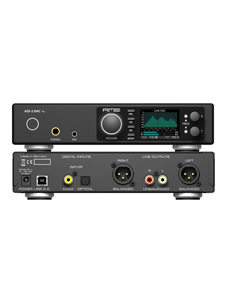 Rme Adi-2 Dac Fs Femtosecond Clock Cuffie Audio Professionali Amplificatore Per L'Orecchio Decodificatore Per Altoparlanti Convertitore Per Scheda Aud