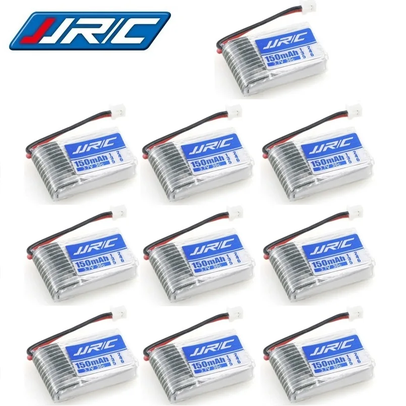 10 Pz Per Jjrc H20 Batteria Originale 1S 3.7V 150Mah 30C Per Jjrc H20 Syma S8 M67 U839 Rc Quadcopter Pezzi Di Ricambio 3.7V Batteria Lipo