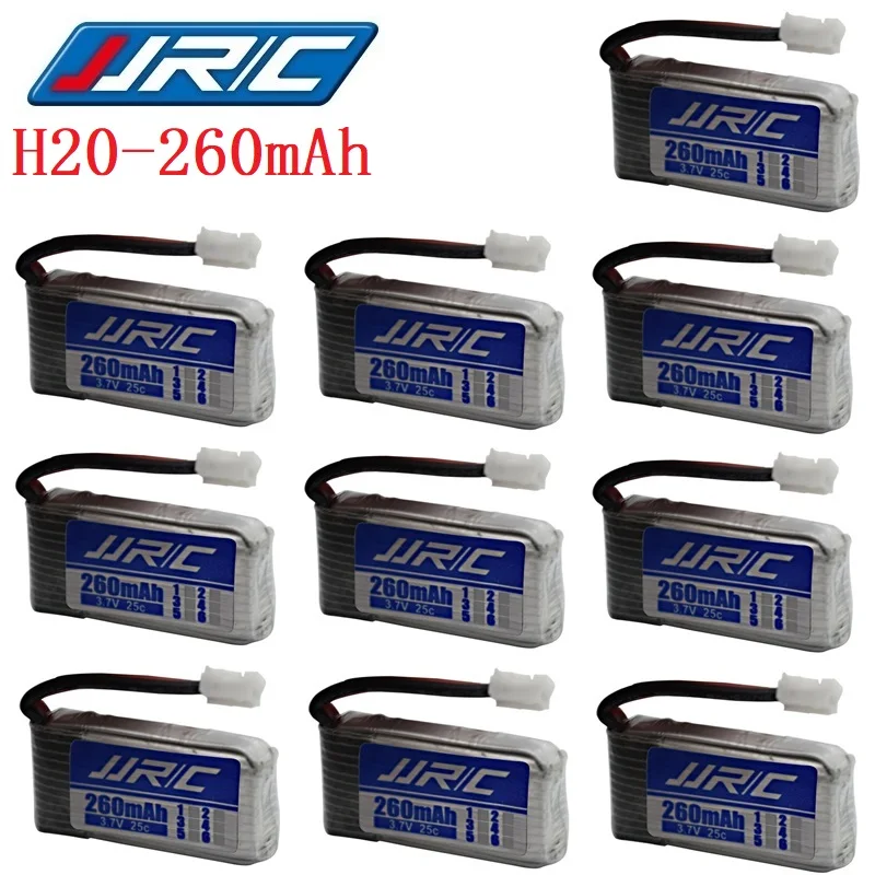 Batteria Originale 1-10Pcs Per Jjrc H20 1S 3.7V 150Mah/260Mah Per Jjrc H20 Syma S8 M67 U839 Rc Quadcopter Parti Batteria 3.7V Lipo