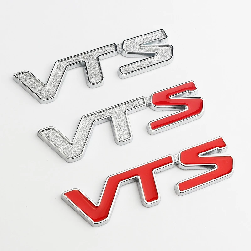 3D Metal Car Letters Trunk Fender Logo Vts Emblem Badge Sticker Per Citroen C2 C3 C4 Quatre Xsara Jimny Saxo Vts Accessori