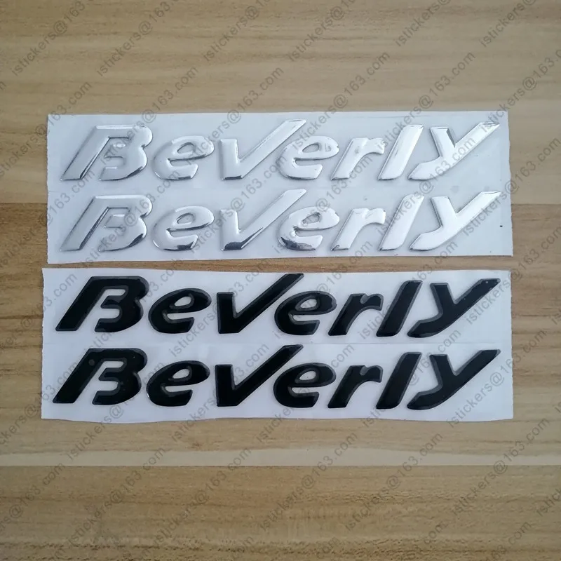 Moto Raise 3D Emblem Chrome Black Sticker Decalcomania Per Adesivi Piaggio Beverly 500